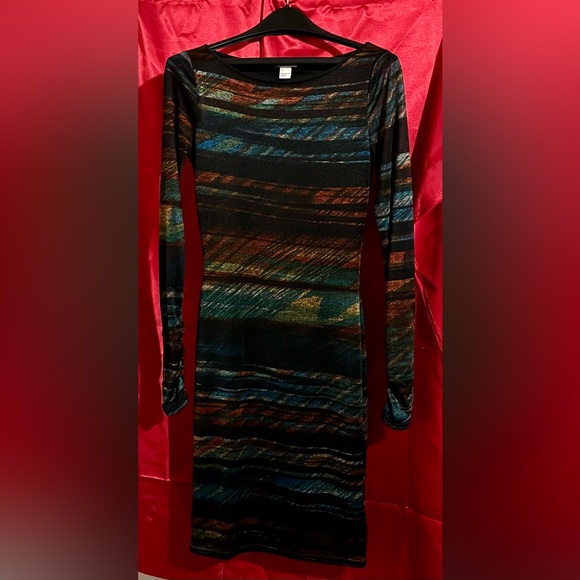 Reiss 1971 Dress Bodycon Black Rainbow
Size Small - Picture 7 of 12